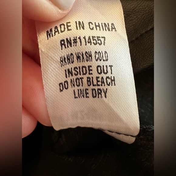 THML Anthropologie Lucille Short Puff Sleeve Faux Leather MEDIUM Babydoll A-Line - Picture 9 of 15